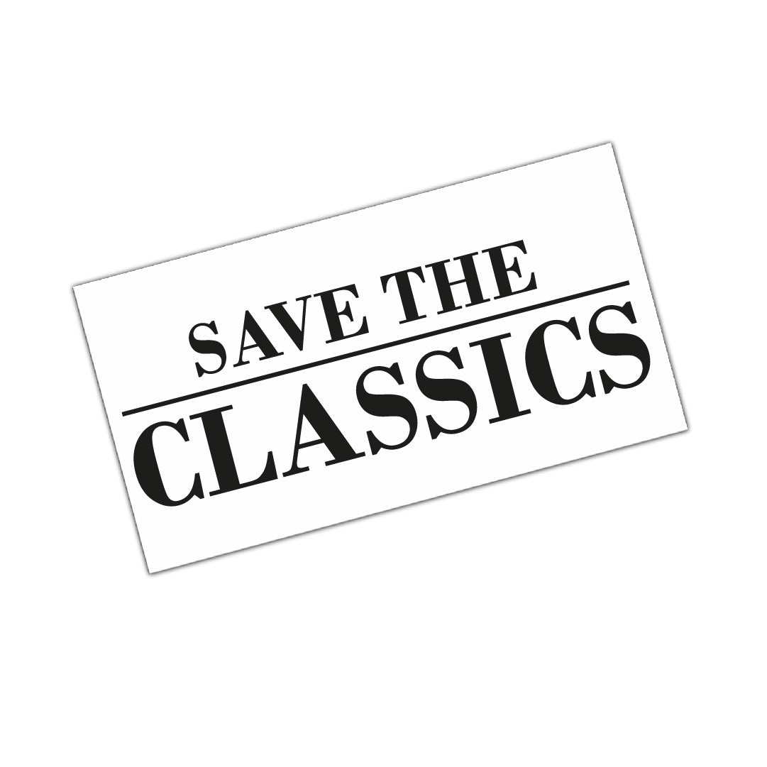 Save the Classics - Aufkleber – Kultsticker by Jannik