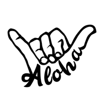 Lade das Bild in den Galerie-Viewer, Aloha - Sticker in schwarz
