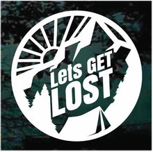 Lade das Bild in den Galerie-Viewer, Lets get lost / Aufkleber