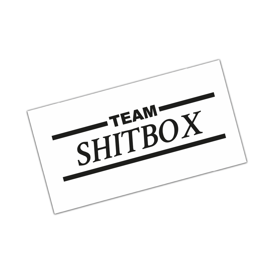 Team shitbox- Aufkleber