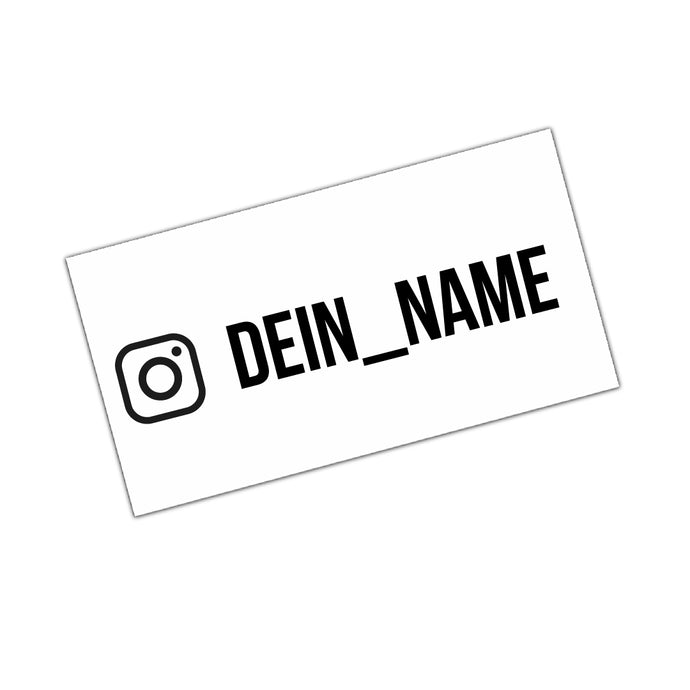 Personalisierter Aufkleber Instagram