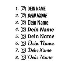 Lade das Bild in den Galerie-Viewer, Instagram Sticker - Mit deinem Namen
